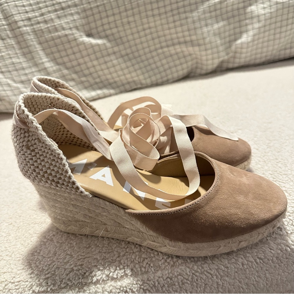 Manebi Women's Tan Espadrille Shoes size 6 - Picture 4 of 5